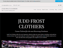Tablet Screenshot of juddfrost.com